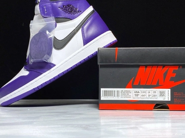 Reps LUCY Air 555088-500 High OG Purple Jordan Court 1 0722